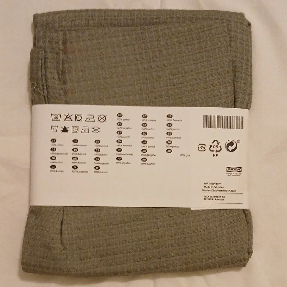 IKEA EBBATILDA Green Accent Pillow Cover